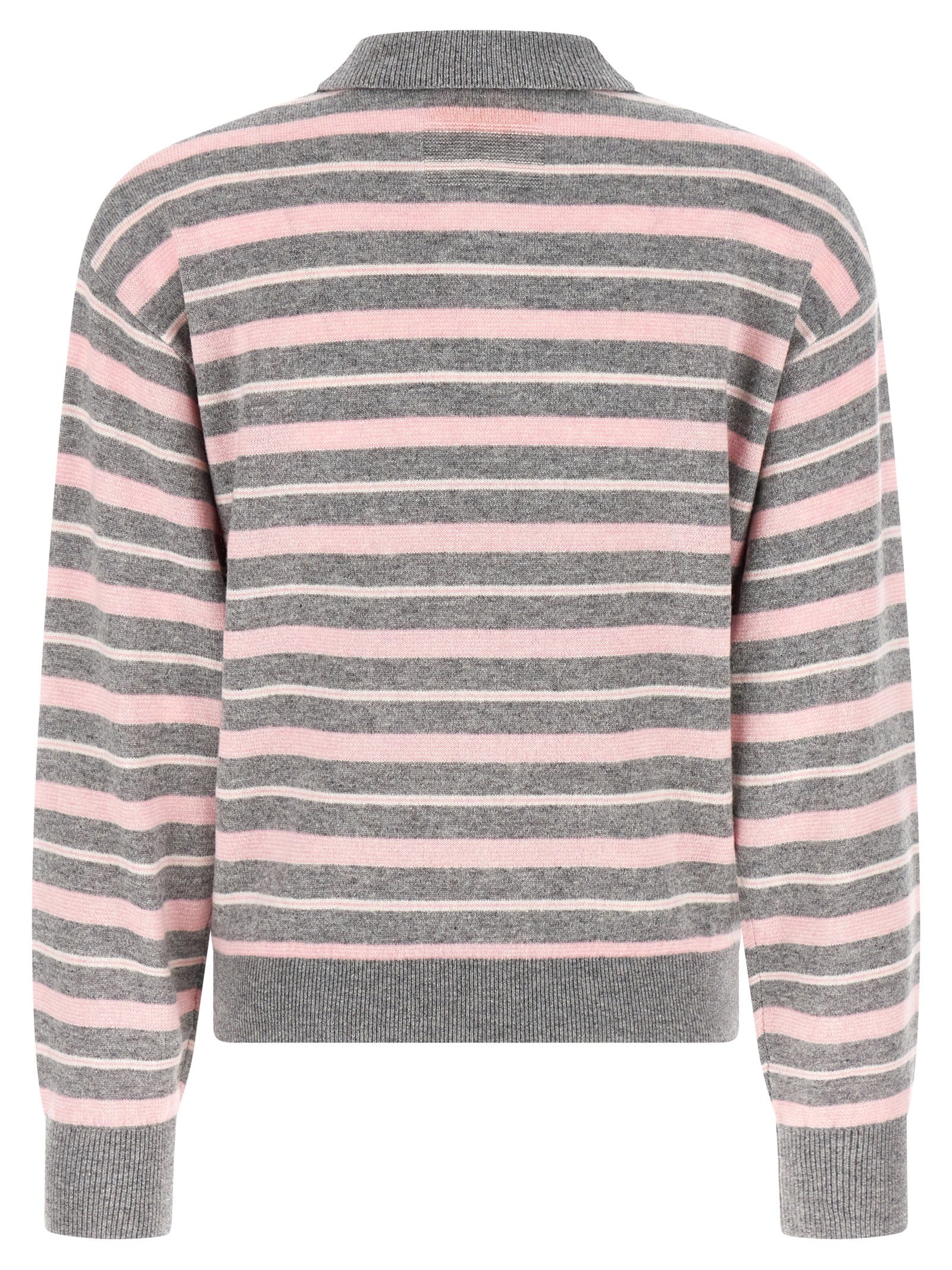 Guest In Residence Clloegiate Stripe Polo Sweater
