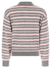 Guest In Residence Clloegiate Stripe Polo Sweater