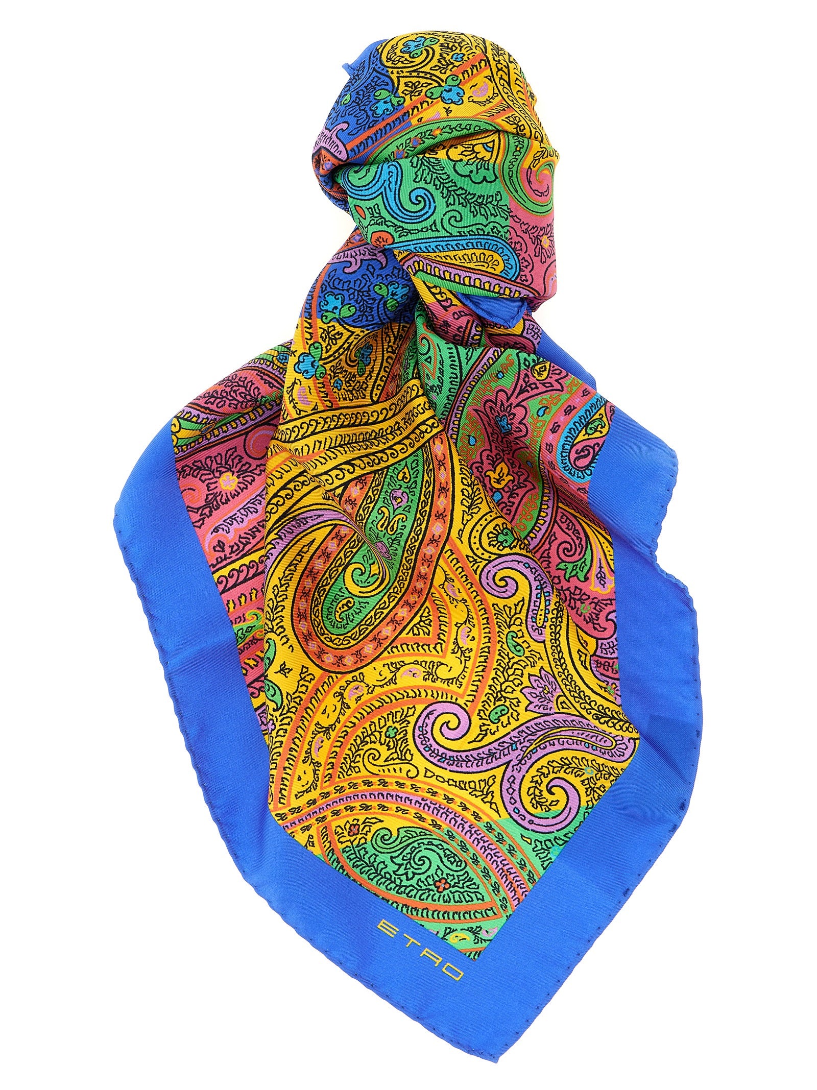 Etro Floral Paisley Silk Scarf — 70x70 cm