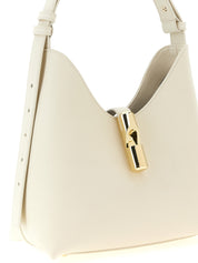 Furla Goccia Small Shoulder Bag — White Leather