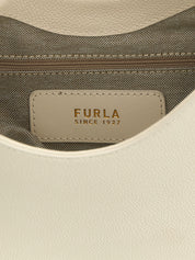 Furla Goccia Small Shoulder Bag — White Leather