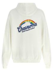 Willy Chavarria Willy Hooligan Hoodie — Oversized White Topwear