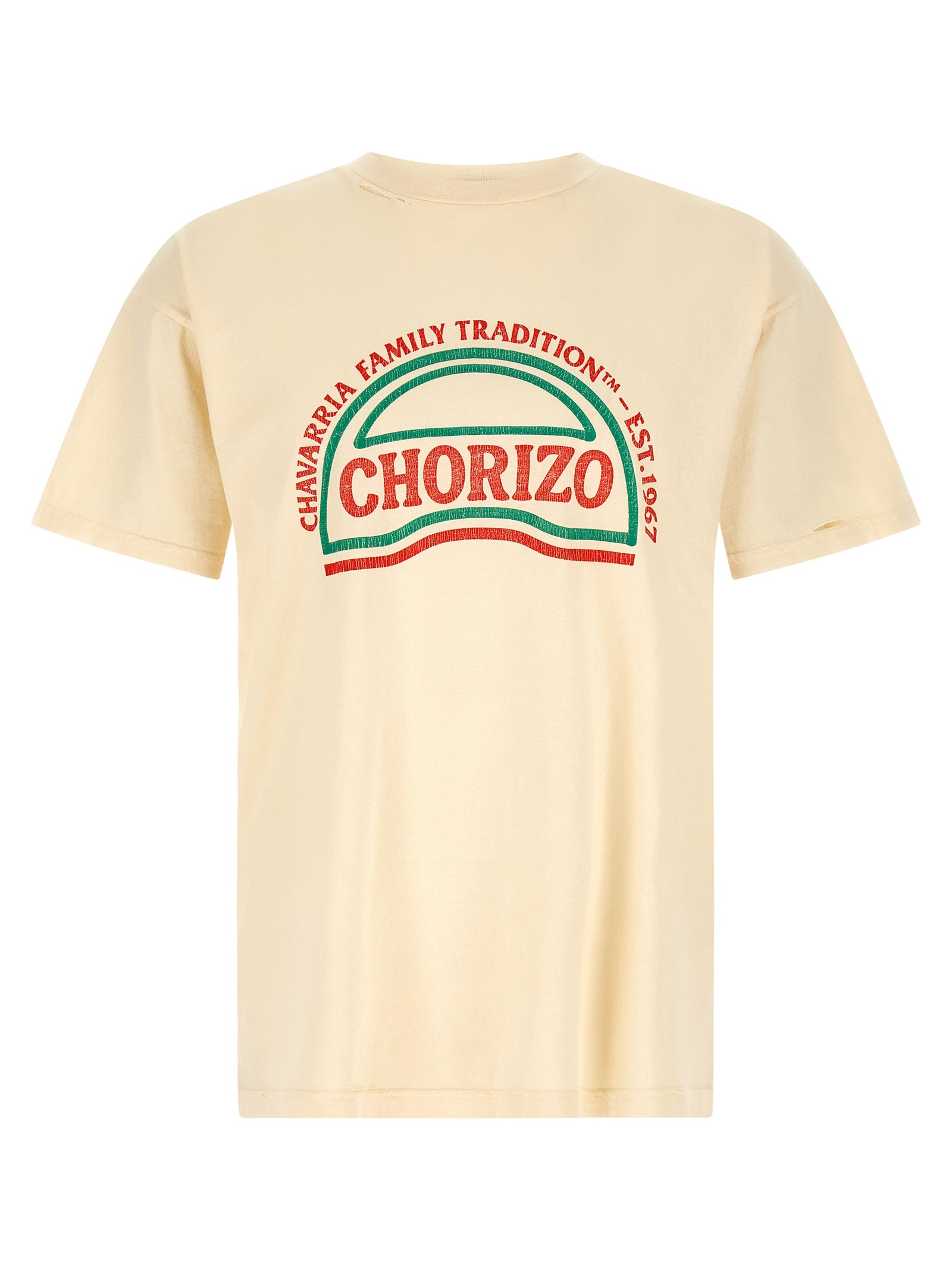 Willy Chavarria Chorizo Easy Tee T-Shirt — Beige Topwear