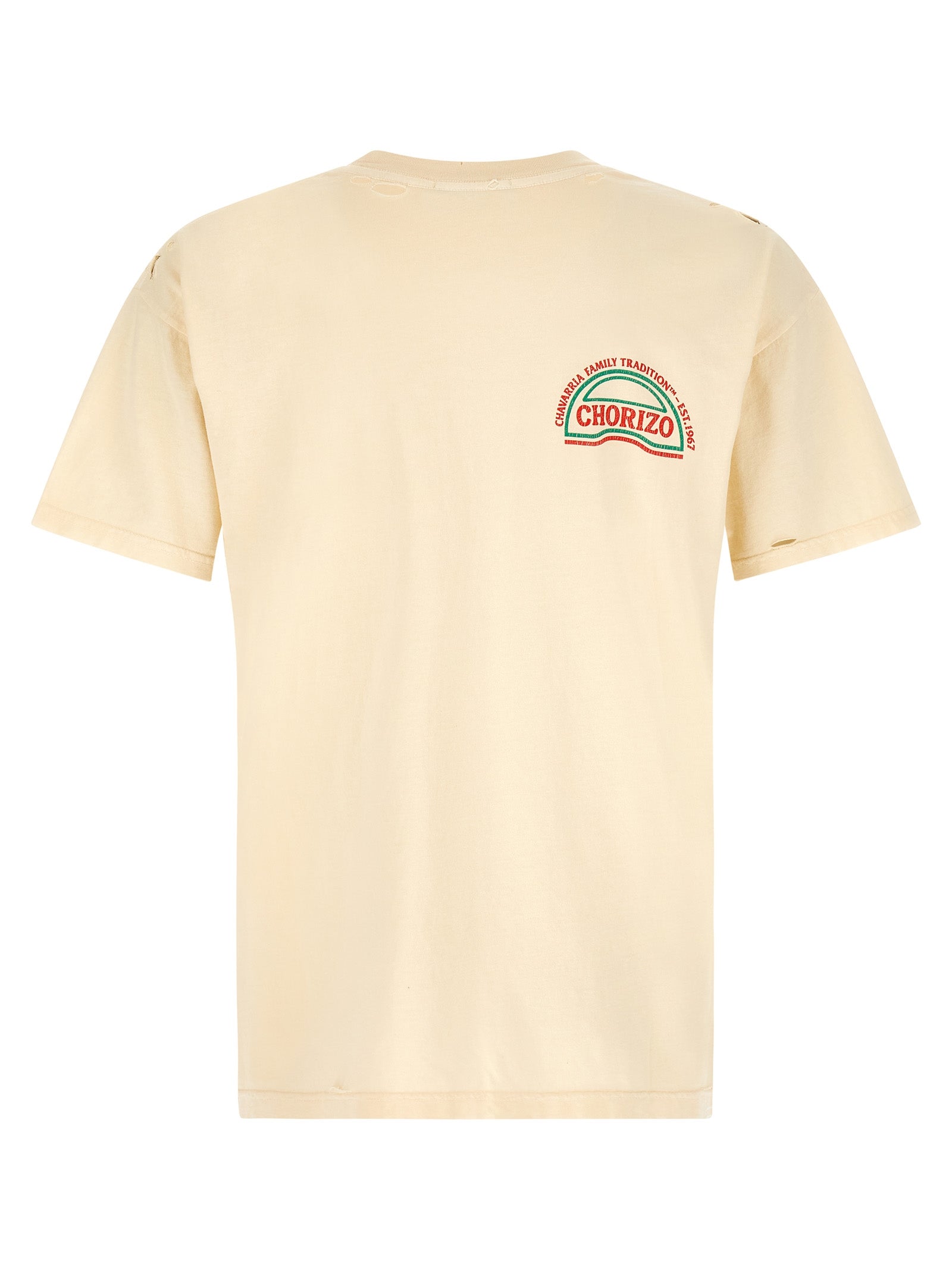 Willy Chavarria Chorizo Easy Tee T-Shirt — Beige Topwear