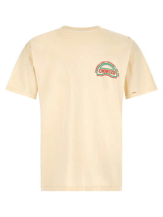 Willy Chavarria Chorizo Easy Tee T-Shirt — Beige Topwear