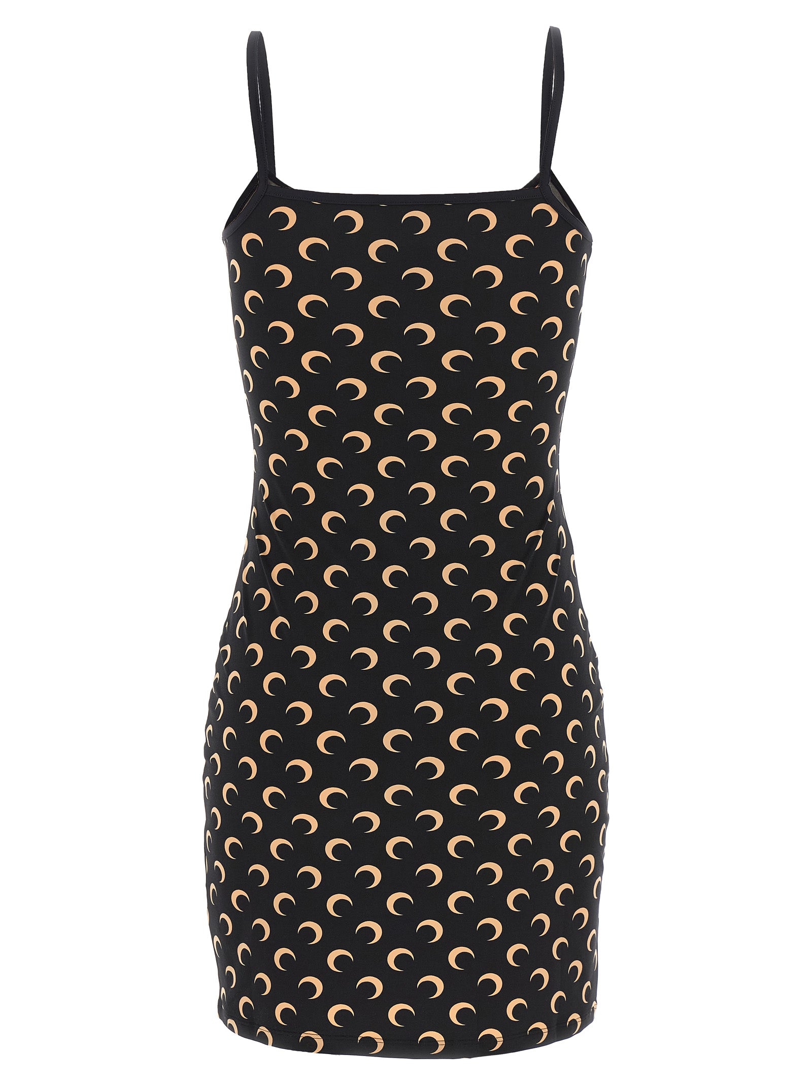Marine Serre Moon Dress — Black Jersey Dress