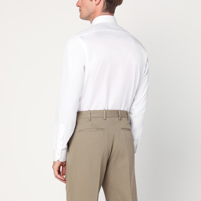 XACUS White Travel cotton shirt