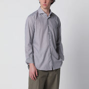 XACUS White/brown striped Travel shirt