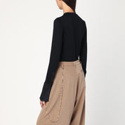 DARKPARK Nora black top with shirt cuffs