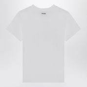 Frame White cotton T-shirt with logo