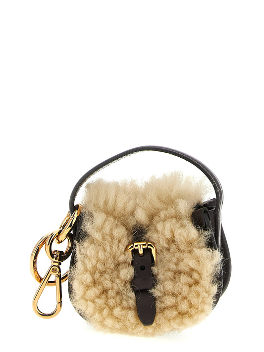 Etro Shearling Bag Cindolo — Leather & Sheepskin Pendant
