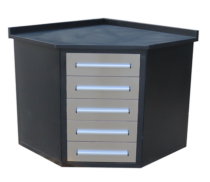 Chery Industrial 3ft- 5Drawers Stainless Steel Corner Cabinet