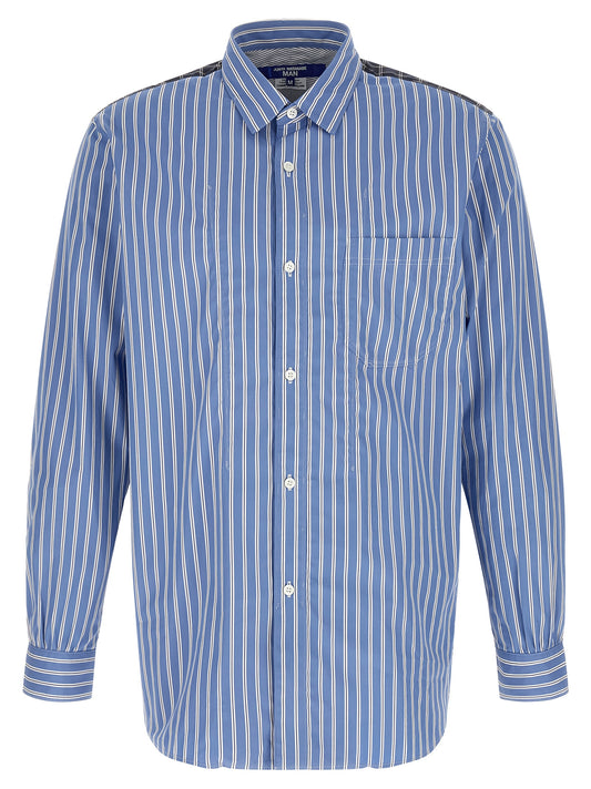 Junya Watanabe Patchwork Shirt — Blue Cotton Shirt