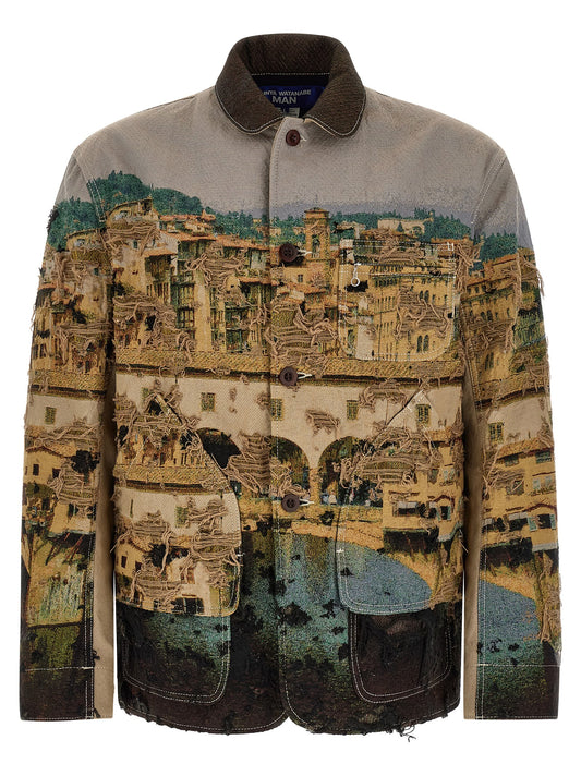 Junya Watanabe Jacquard Square Jacket for Men