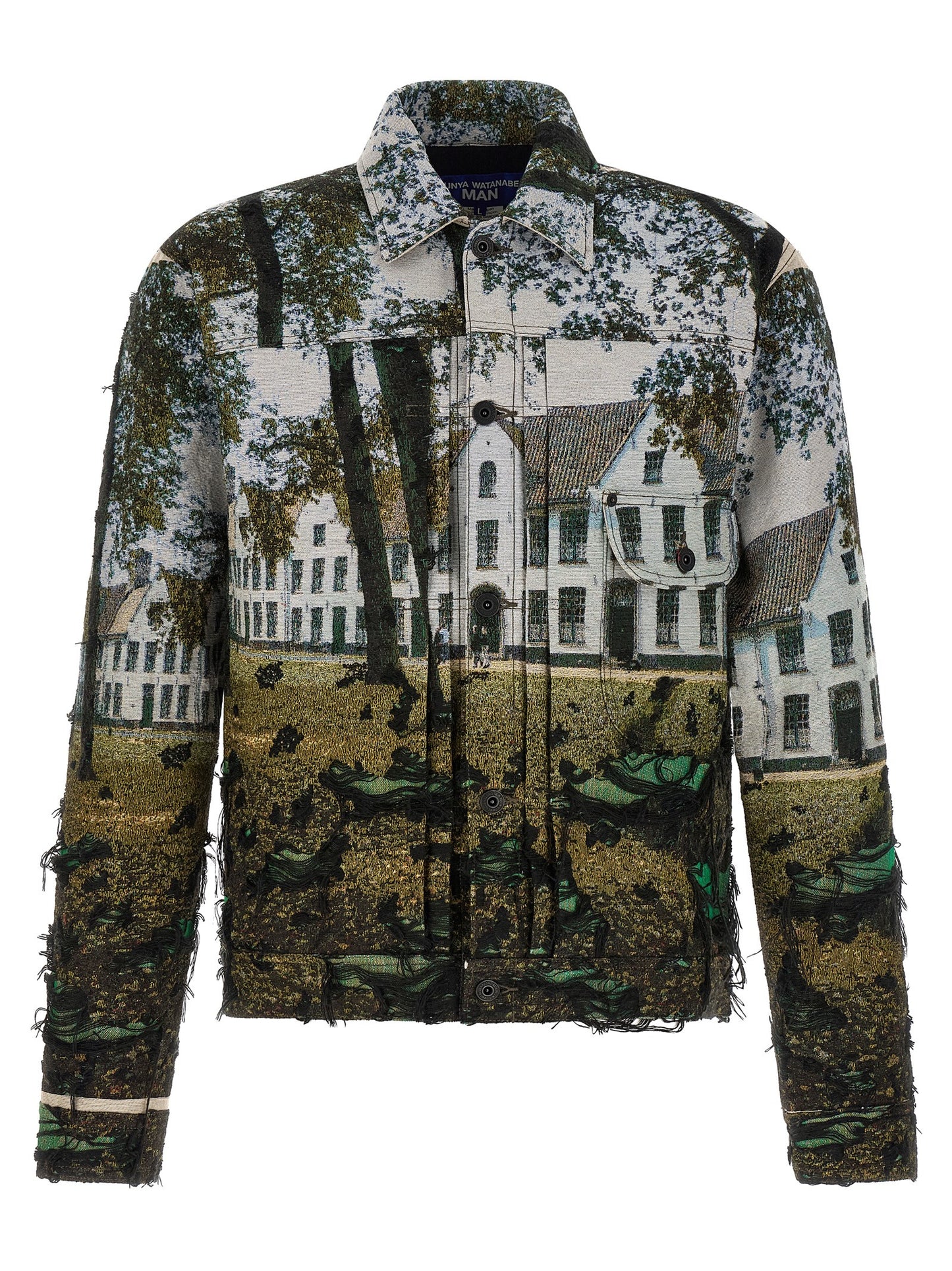 Junya Watanabe Jacquard Square Jacket — Mens Jacket