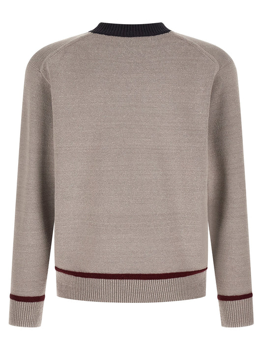 Junya Watanabe Knitwear Sweater — Gray Jacquard