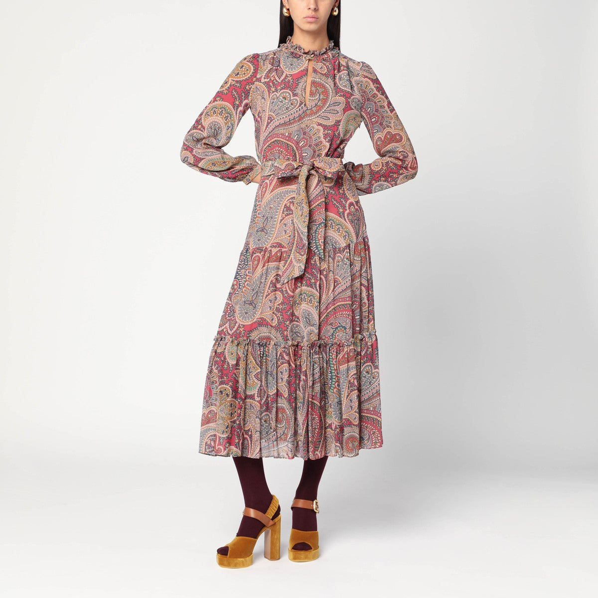Robe longue Etro à imprimé cachemire en viscose