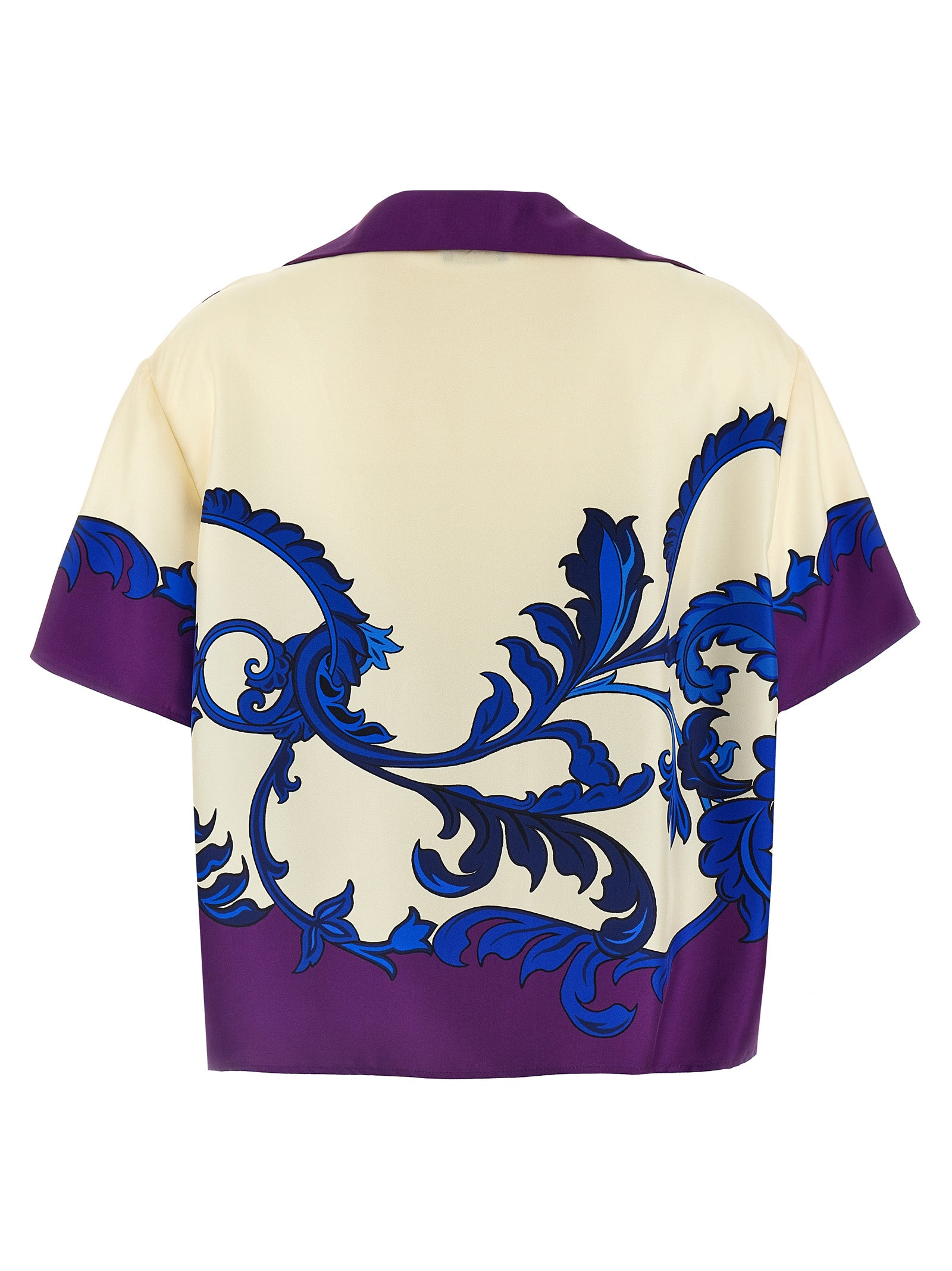Etro Paisley Maxi Shirt — Silk Oversized Crop Shirt