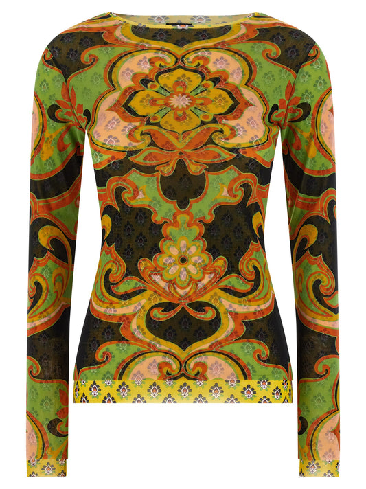 Etro Double-layer Mesh Knitwear — Women's Sweater