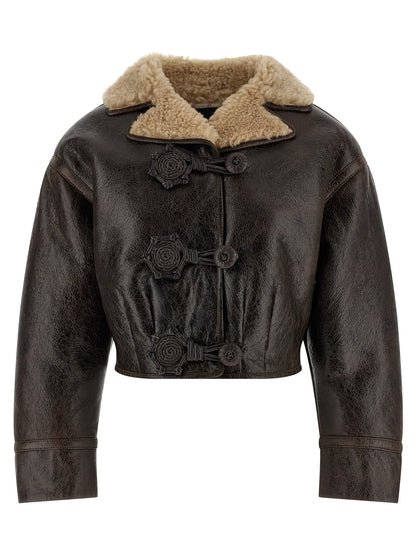 Etro Sheepskin Wool Insert Jacket — Women’s Coats