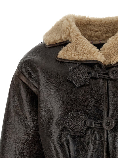 Etro Sheepskin Wool Insert Jacket — Women’s Coats