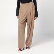 Beige Phebe Trousers with Chain — DARKPARK