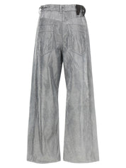Darkpark Darkpark Iris Jeans — Silver Wide‑Leg Jeans