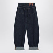 Darkpark Khris balloon jeans in midnight blue denim