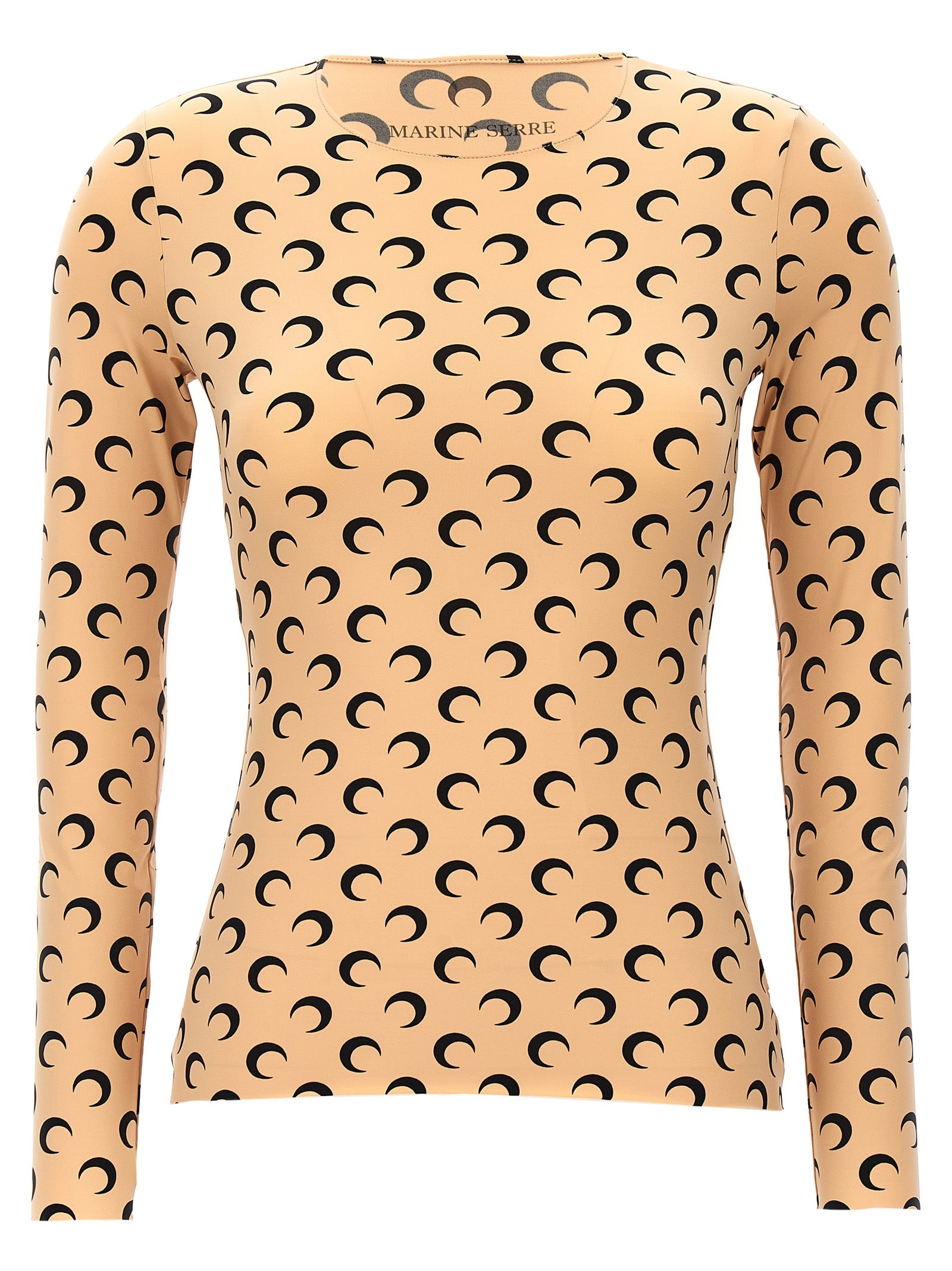 Marine Serre Moon Printed Jersey Top — Womens Topwear