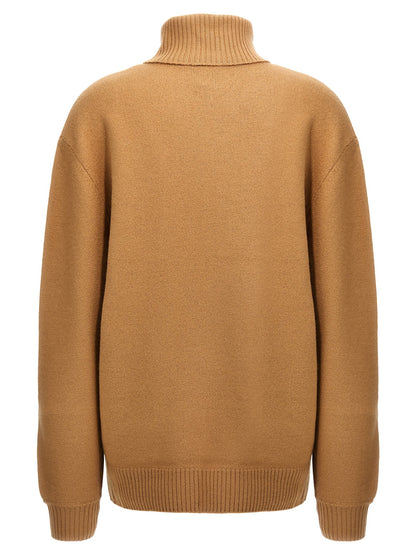 A.p.c. Walter Knitwear Sweater — Beige High Neck