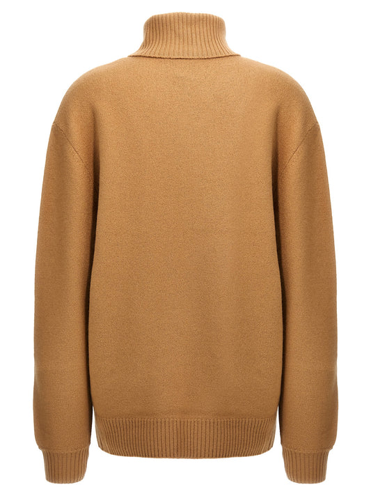 A.p.c. Walter Knitwear Sweater — Beige High Neck