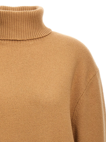 A.p.c. Walter Knitwear Sweater — Beige High Neck