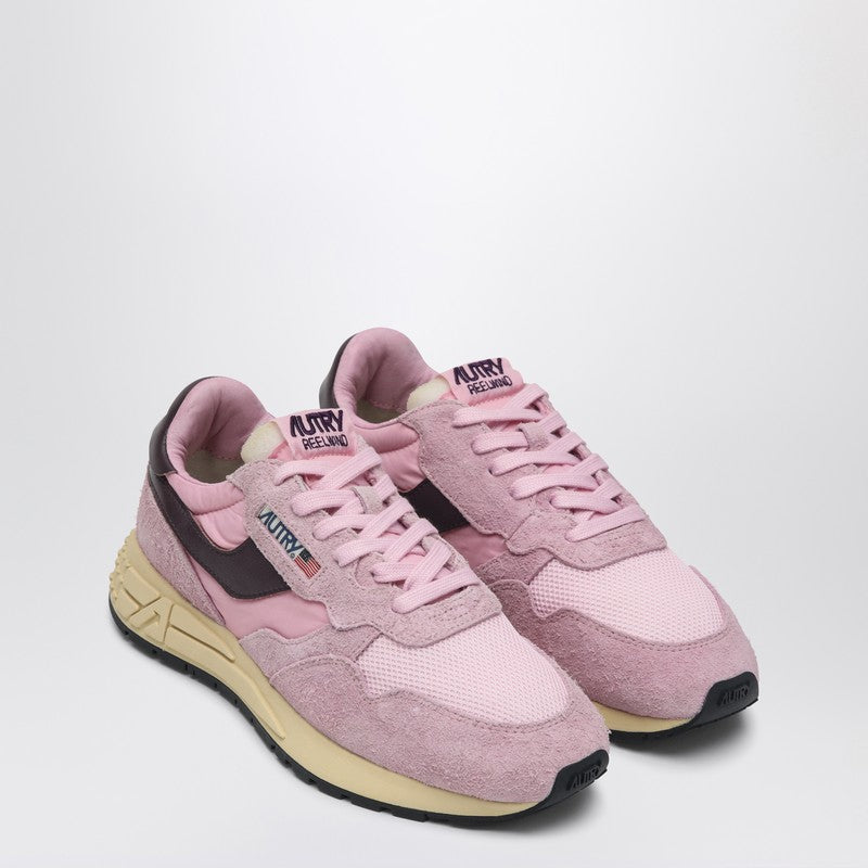 Autry Sneakers Reelwind Low in pink and burgundy