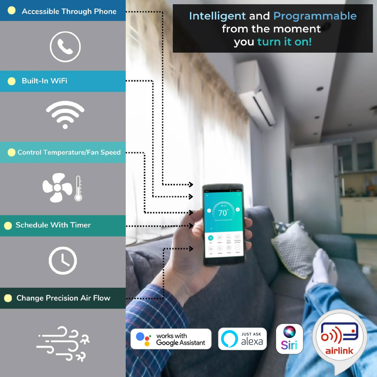 Pioneer Triple Split 36000 BTU 3-Ton Quantum Ultra Wi-Fi 22.5 SEER2 Energy-Star Multi (3) Zone Wall Mount Air Conditioner Heat Pump 230-Volt - WYT040GLSI24M4-18W-9W-9W