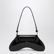 Diesel Large Play bag in black patent leather