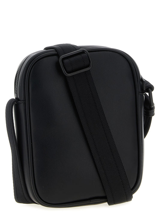 Diesel Holi-d Crossbody Bag — Black Leather-Effect
