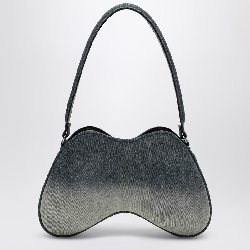 Diesel Double-D shoulder bag in denim