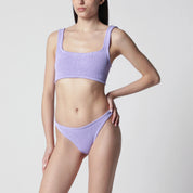 Hunza G. Xandra Lilac Two-Piece Bikini — Beachwear
