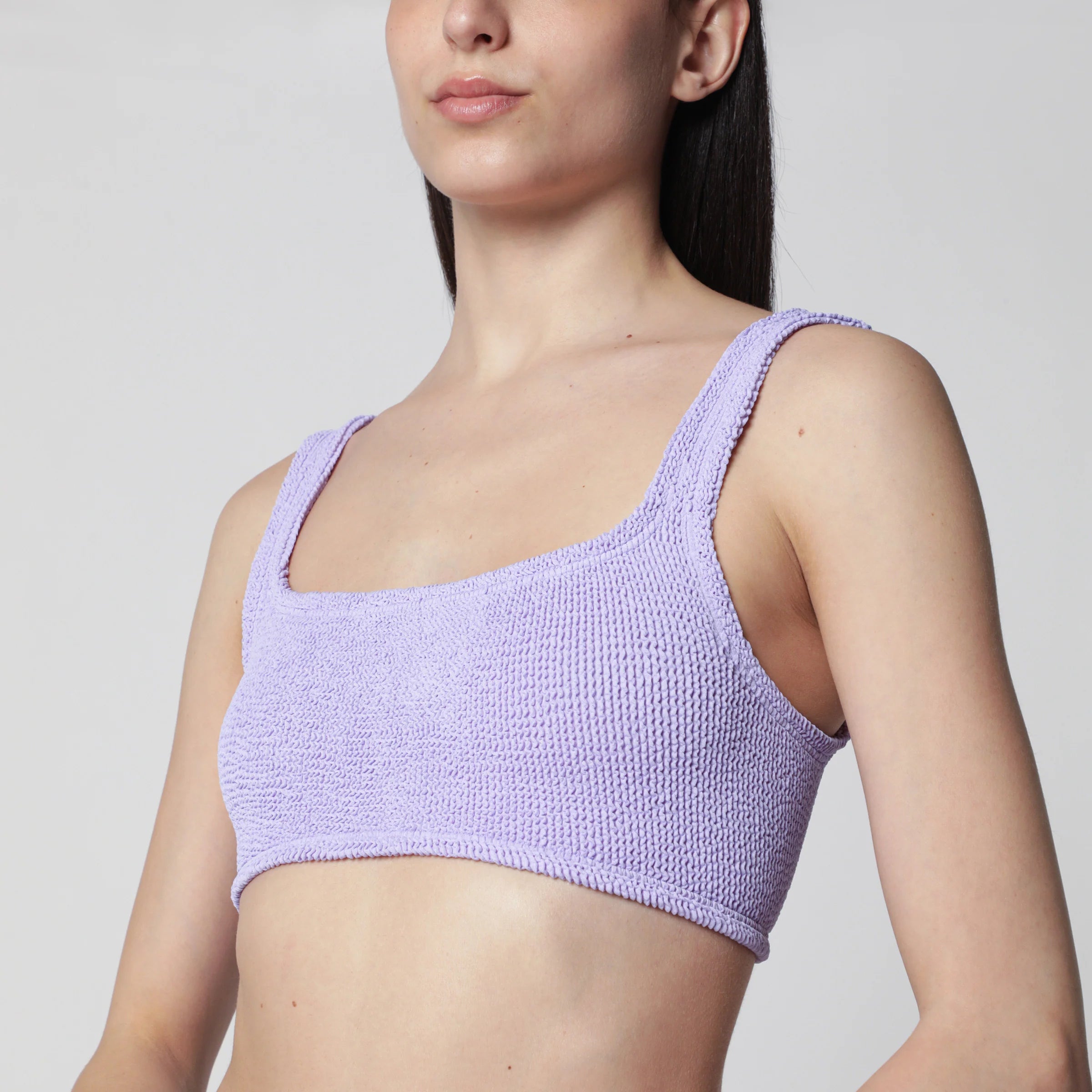 Hunza G. Xandra Lilac Two-Piece Bikini — Beachwear