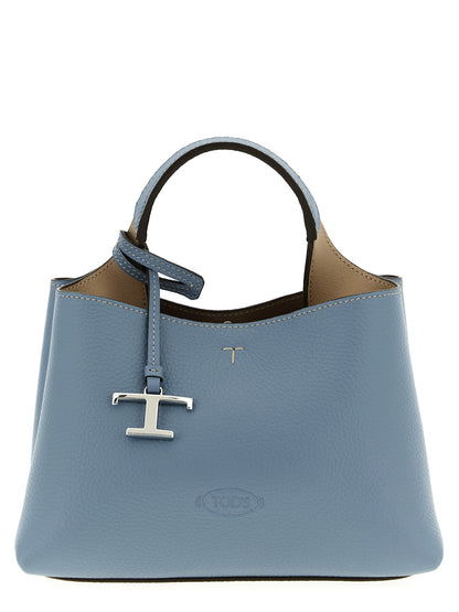 Tod's Apa Micro Handbag - Light Blue Leather Shoulder Bag