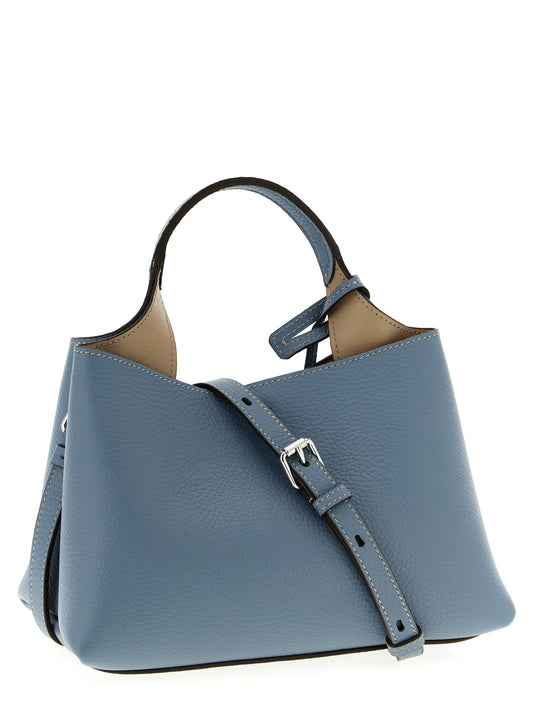 Tod's Apa Micro Handbag - Light Blue Leather Shoulder Bag