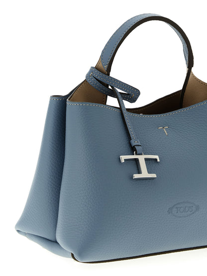 Tod's Apa Micro Handbag - Light Blue Leather Shoulder Bag