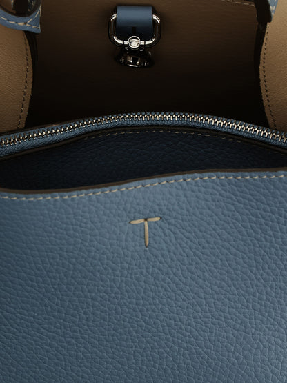 Tod's Apa Micro Handbag - Light Blue Leather Shoulder Bag