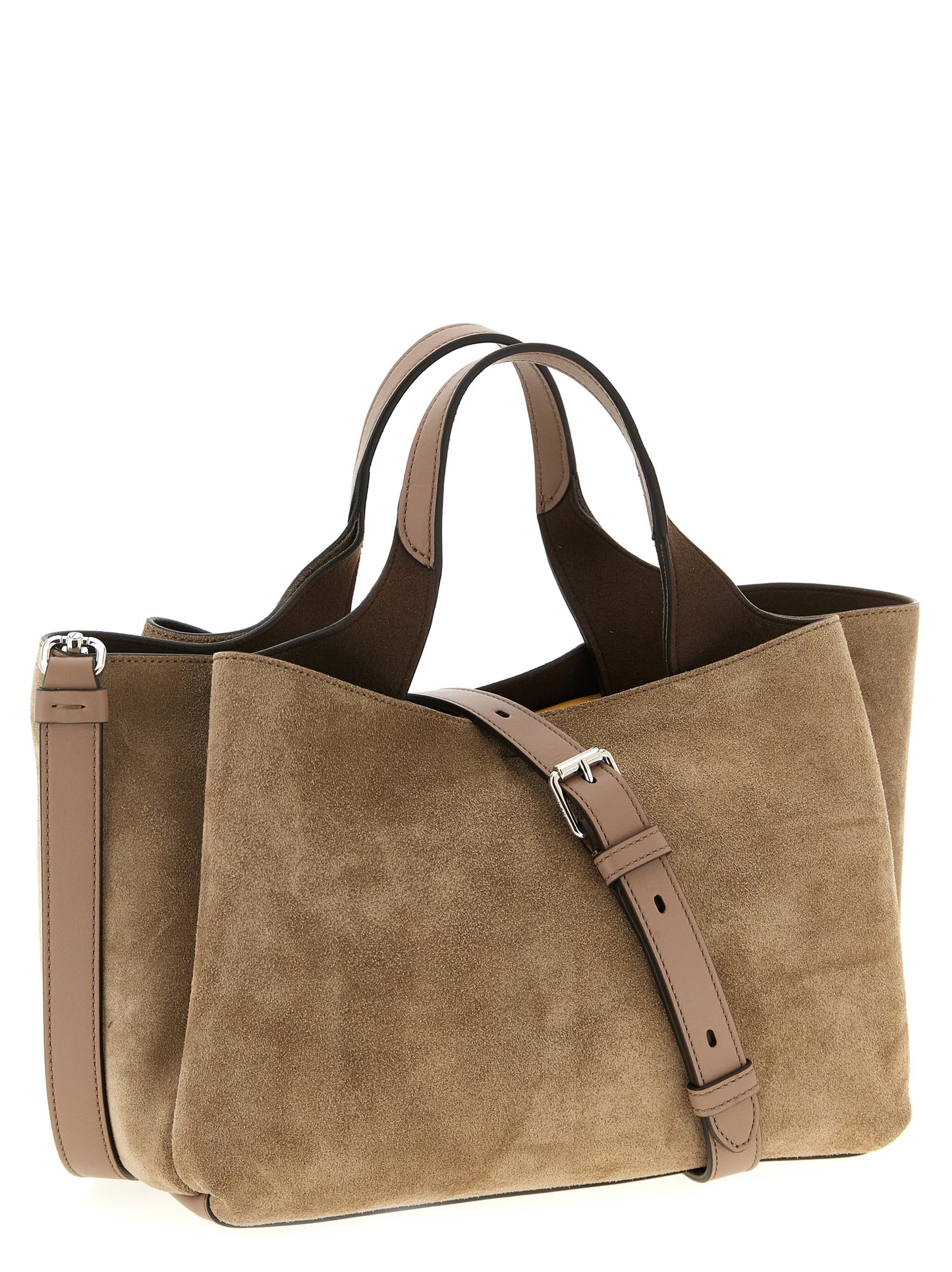 Tod's Apa Mini Handbag — Beige Suede Tote, €1,190