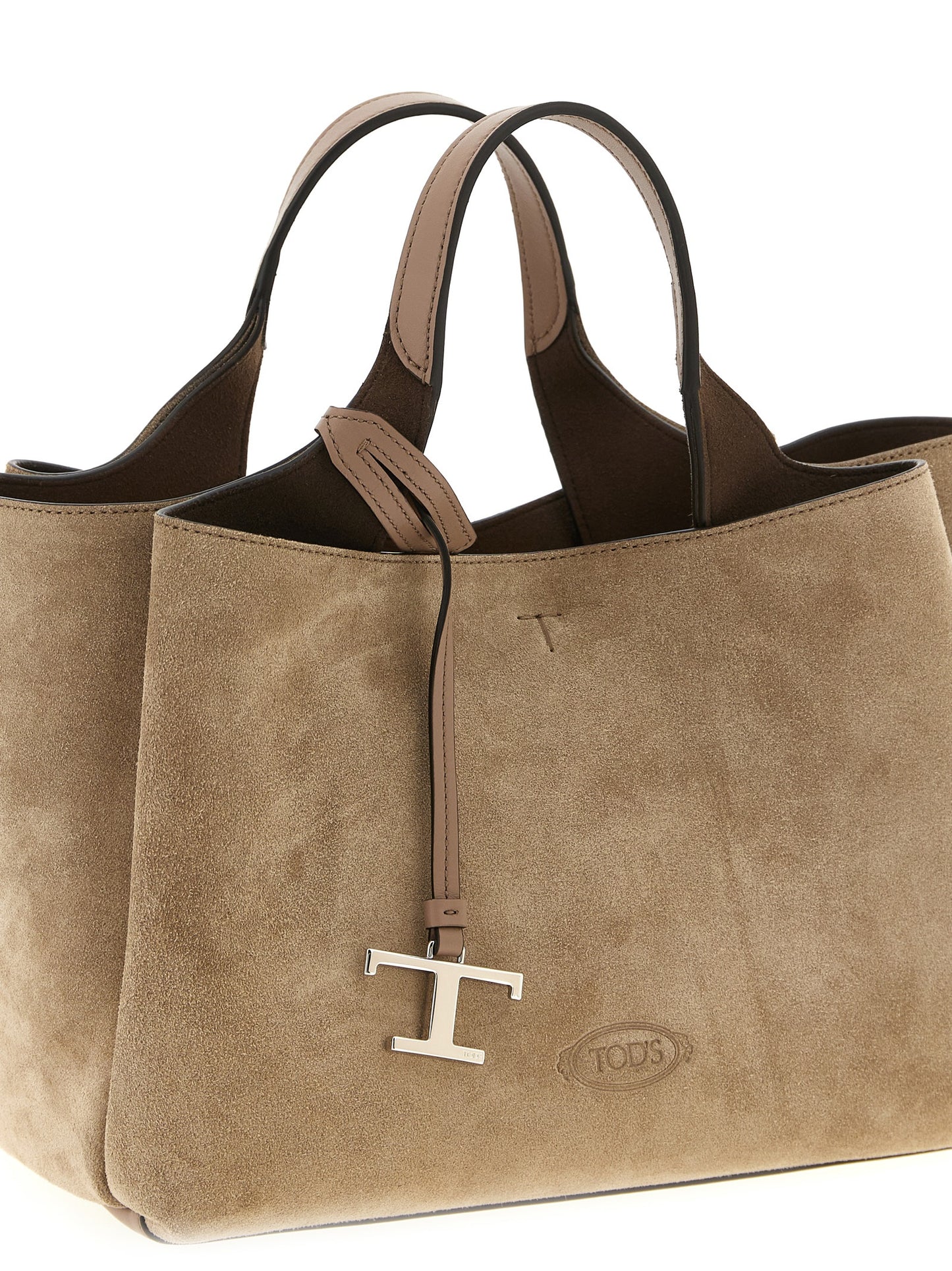 Tod's Apa Mini Handbag — Beige Suede Tote, €1,190