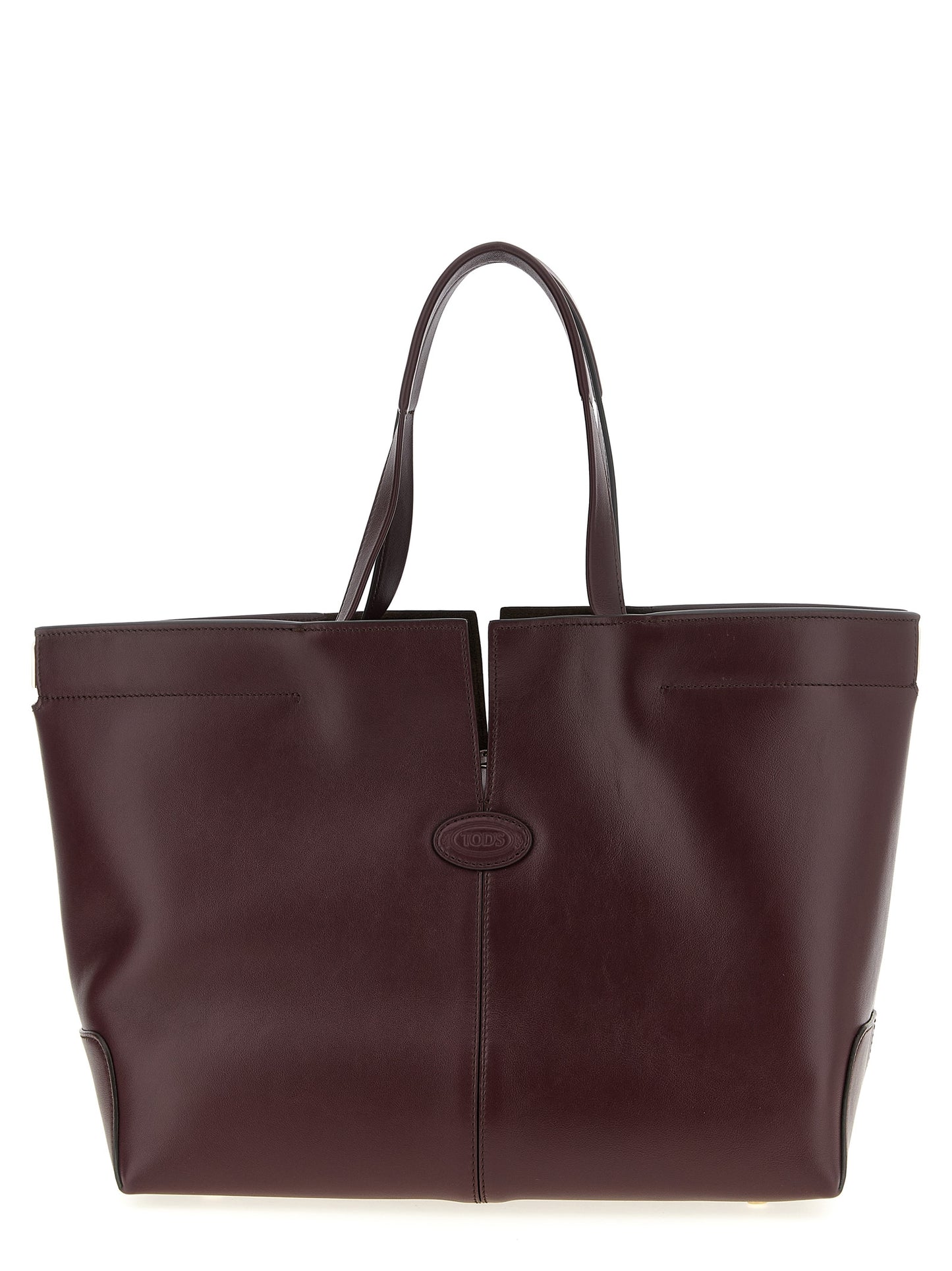 Tod's Tods Di Medium-Small Shopper Bag — Bordeaux