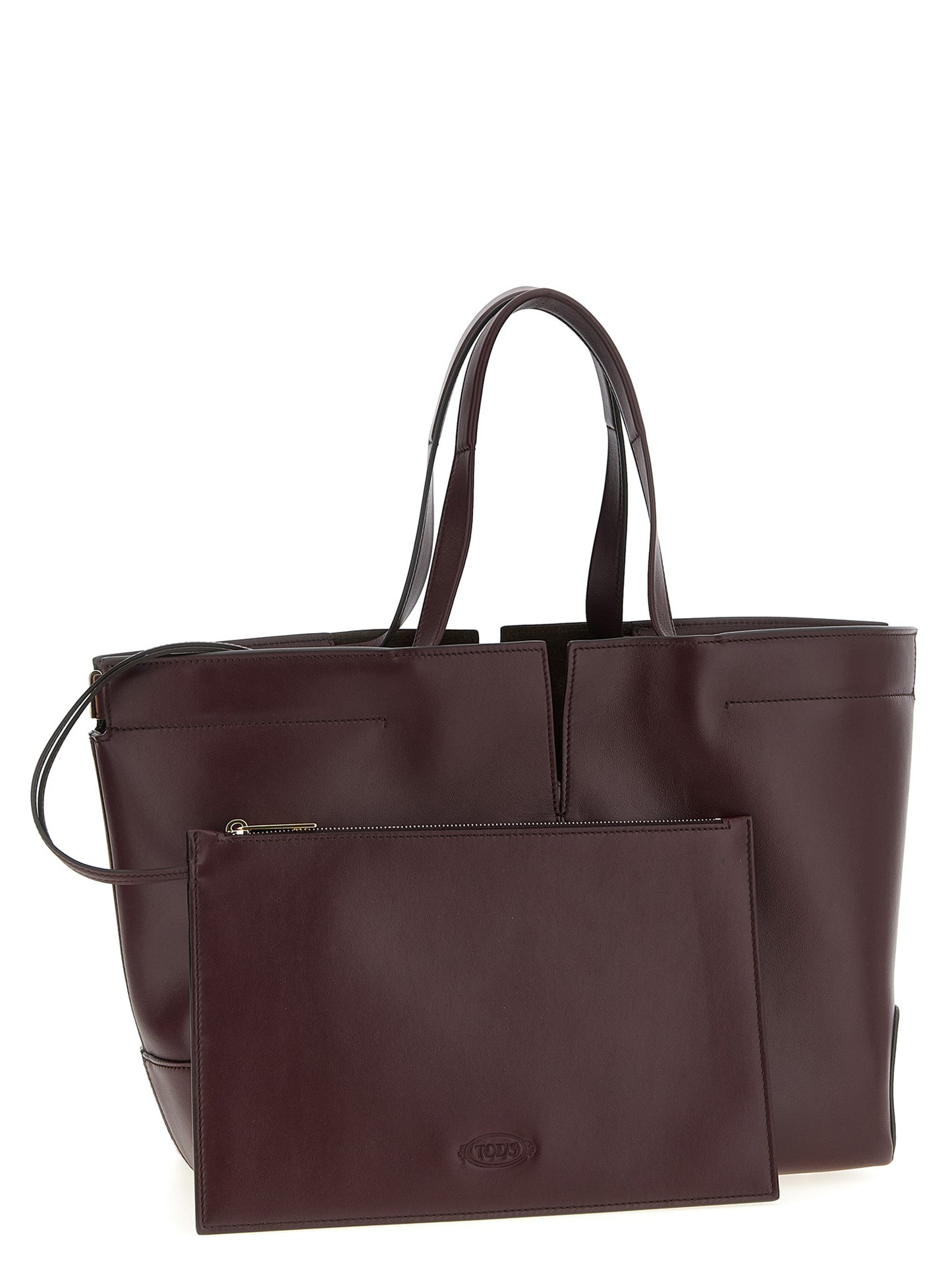 Tod's Tods Di Medium-Small Shopper Bag — Bordeaux