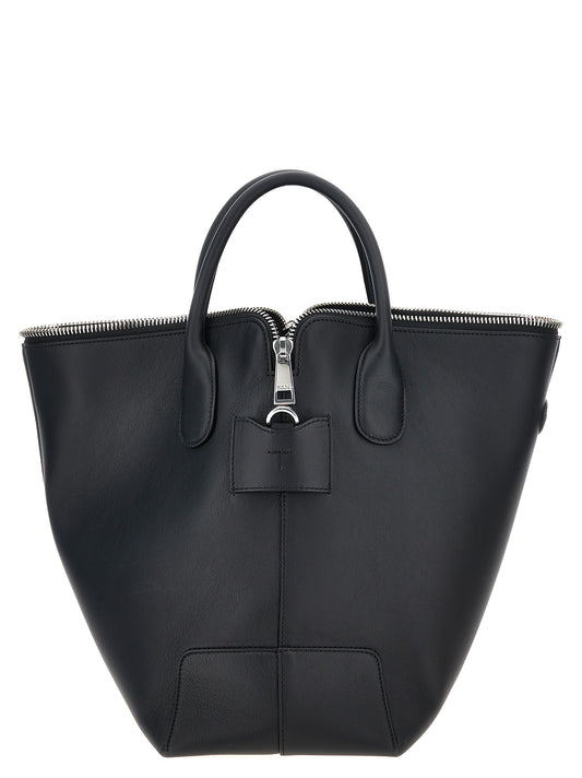 Tod's Swing Medium Handbag — Black Leather Shoulder Bag