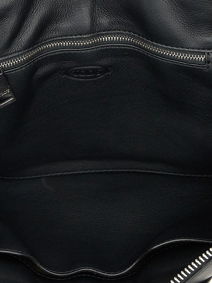 Tod's Swing Medium Handbag — Black Leather Shoulder Bag
