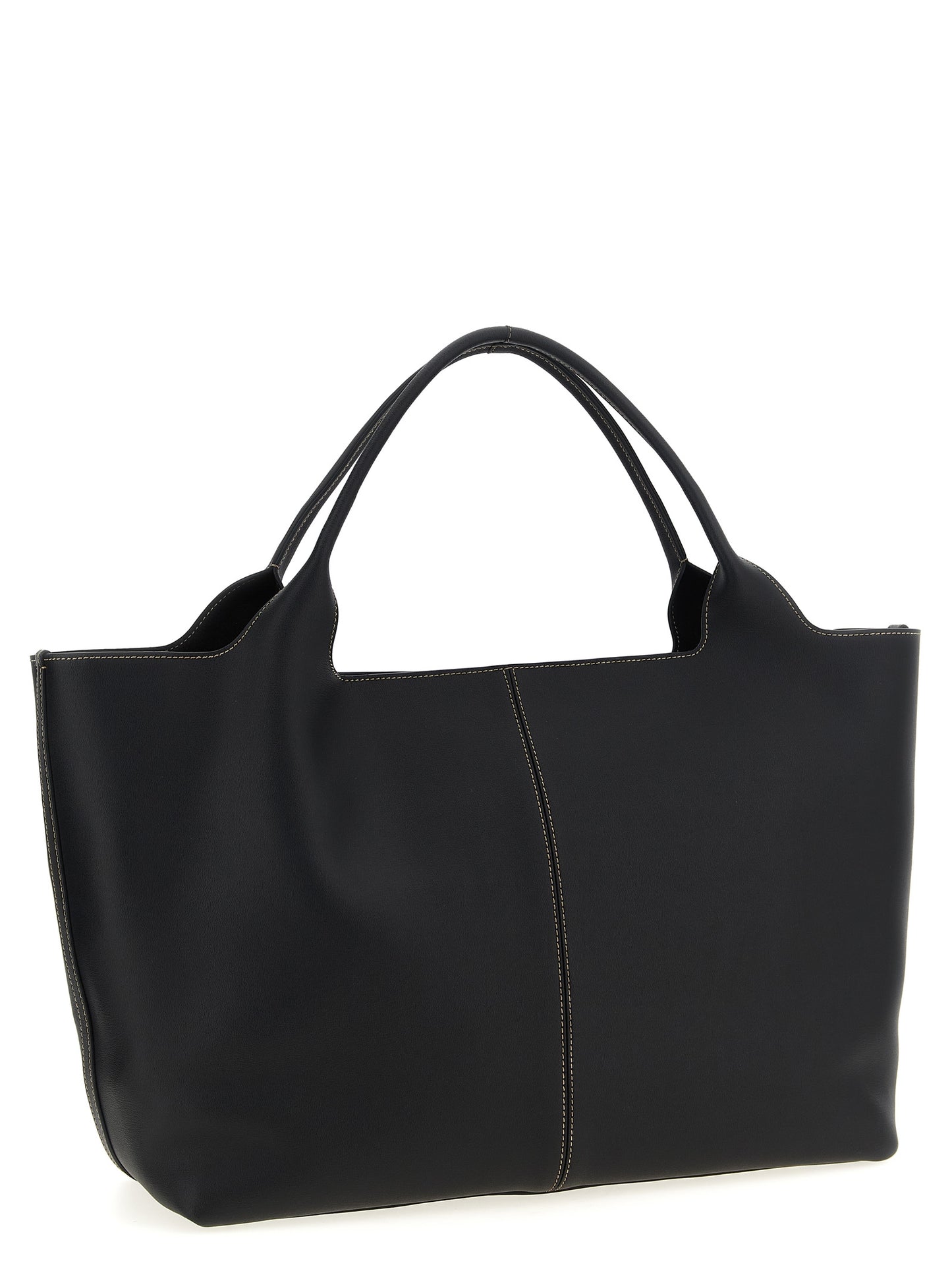 Tod's Medium Ebr Shopping Bag — Black Shopper (W48xH29cm)